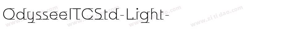 OdysseeITCStd-Light字体转换