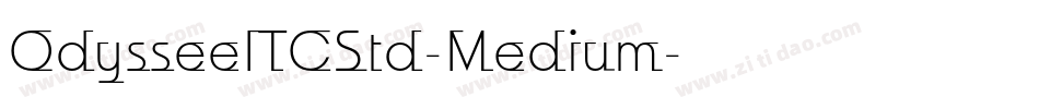 OdysseeITCStd-Medium字体转换