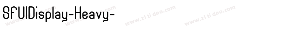 SFUIDisplay-Heavy字体转换