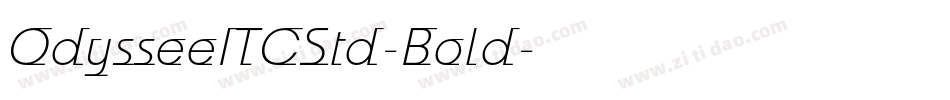 OdysseeITCStd-Bold字体转换
