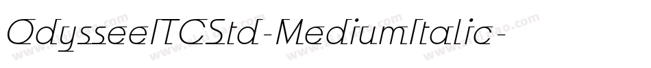 OdysseeITCStd-MediumItalic字体转换