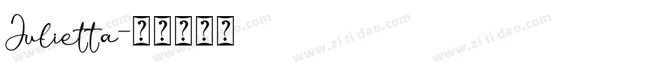 Julietta字体转换