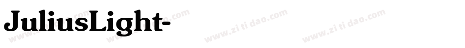 JuliusLight字体转换