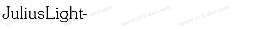 JuliusLight字体转换