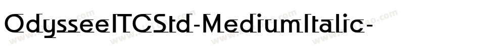 OdysseeITCStd-MediumItalic字体转换