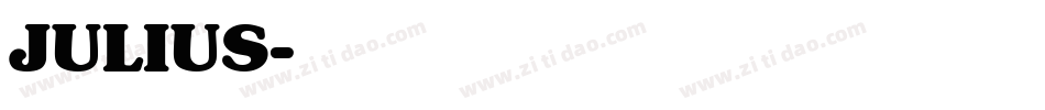 JULIUS字体转换