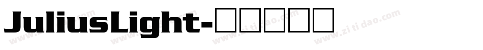 JuliusLight字体转换