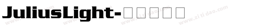 JuliusLight字体转换
