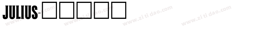 JULIUS字体转换