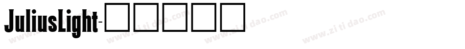 JuliusLight字体转换