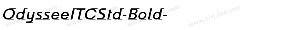 OdysseeITCStd-Bold字体转换