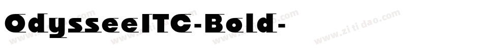 OdysseeITC-Bold字体转换