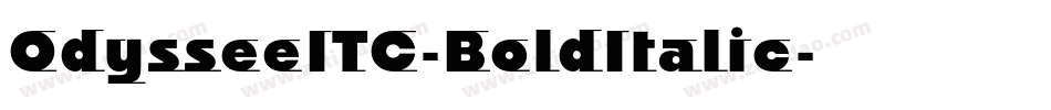 OdysseeITC-BoldItalic字体转换
