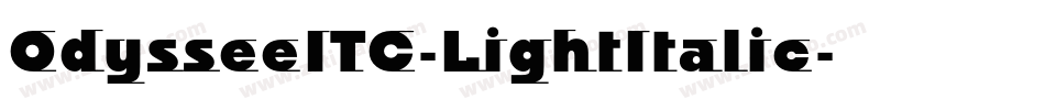 OdysseeITC-LightItalic字体转换