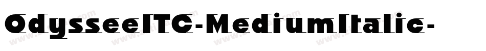 OdysseeITC-MediumItalic字体转换