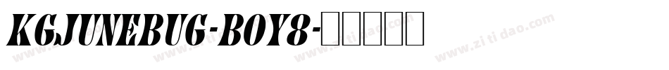 KgJuneBug-BOy8字体转换