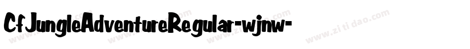 CfJungleAdventureRegular-wjnw字体转换