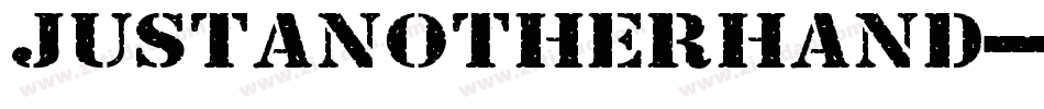JustAnotherHand-7XwR字体转换