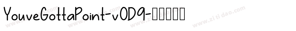 YouveGottaPoint-v0D9字体转换