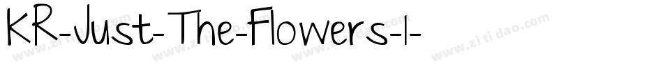 KR-Just-The-Flowers-1字体转换