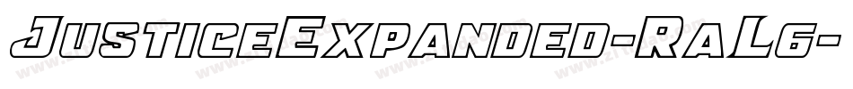 JusticeExpanded-RaL6字体转换