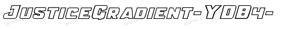 JusticeGradient-YDB4字体转换