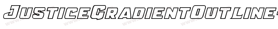 JusticeGradientOutline-roeL字体转换