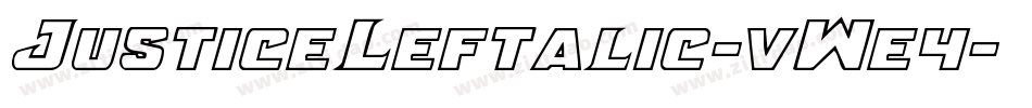 JusticeLeftalic-vWe4字体转换
