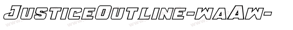 JusticeOutline-waAw字体转换