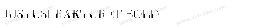 JustusFrakturEF-Bold字体转换