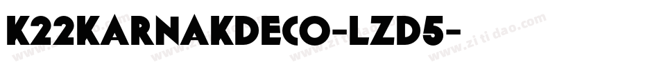 K22KarnakDeco-lzd5字体转换