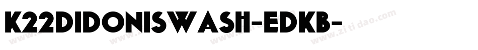 K22DidoniSwash-eDKB字体转换