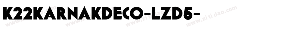 K22KarnakDeco-lzd5字体转换