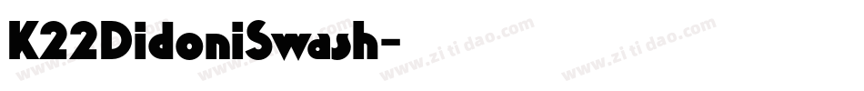 K22DidoniSwash字体转换