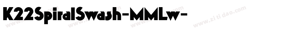 K22SpiralSwash-MMLw字体转换