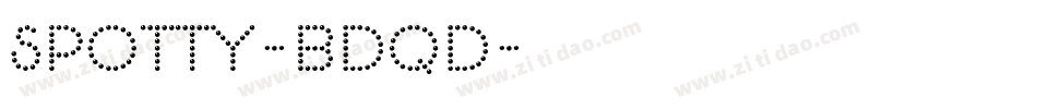 Spotty-Bdqd字体转换
