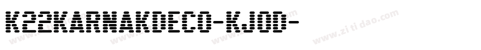 K22KarnakDeco-KJoD字体转换