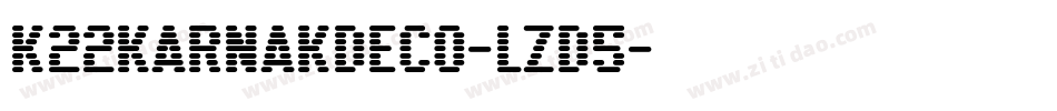K22KarnakDeco-lzd5字体转换