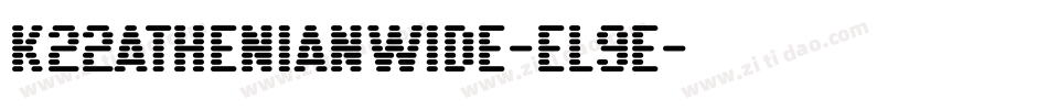 K22AthenianWide-El9e字体转换