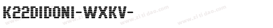 K22Didoni-WXKv字体转换