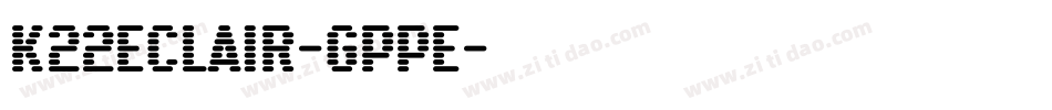 K22Eclair-gppE字体转换