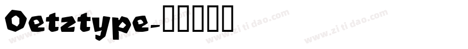 Oetztype字体转换
