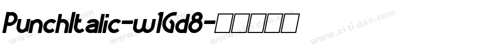 PunchItalic-w1Gd8字体转换