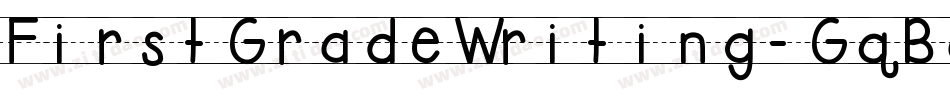 FirstGradeWriting-GqBa字体转换