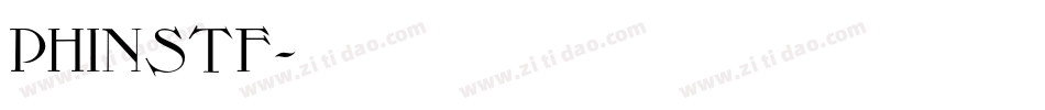 PHINSTF字体转换
