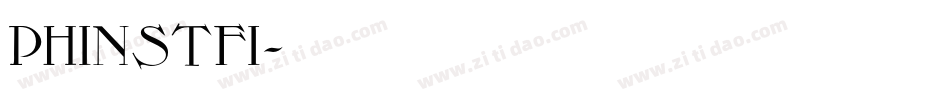 PHINSTFI字体转换