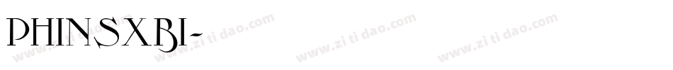 PHINSXBI字体转换