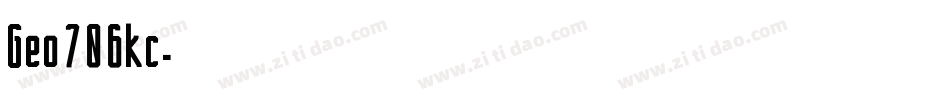 Geo706kc字体转换