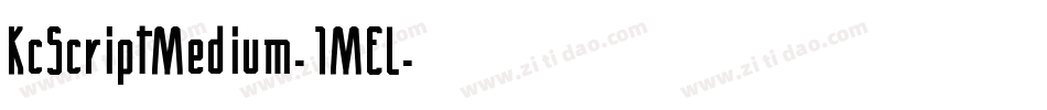KcScriptMedium-1MEL字体转换
