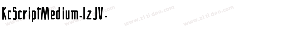 KcScriptMedium-lzJV字体转换